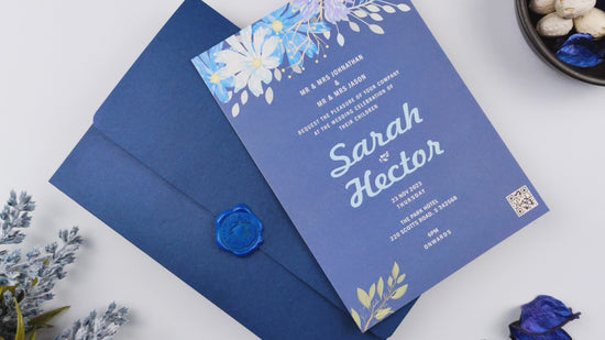 Get Royal Blue And Orange Wedding Invitation Cards Design And Printing -  Design And Printing Company In Kwara State, Nigeria